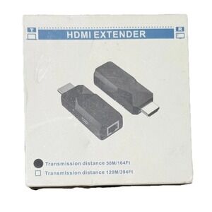HDMI Transmitter and‎ Receiver HDMI Extender Kit 165Ft RJ45 Extender over Single